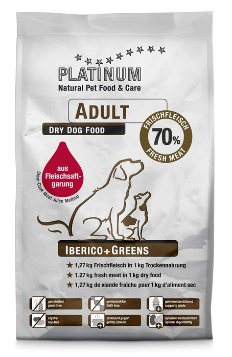 Platinum - adult iberico+greens hundfoder 5kg