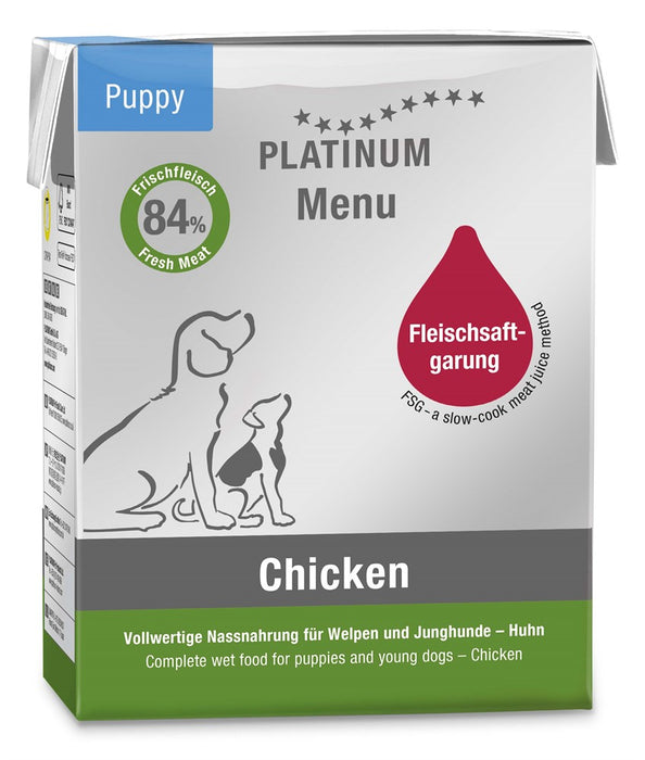 Platinum - menu puppy chicken våtfoder 375g