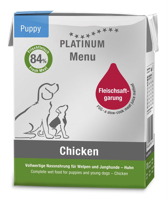 Platinum - menu puppy chicken våtfoder 375g