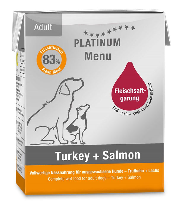 Platinum - menu turkey+salmon 375 g