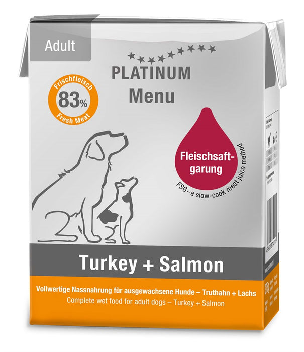 Platinum - menu turkey+salmon 375 g