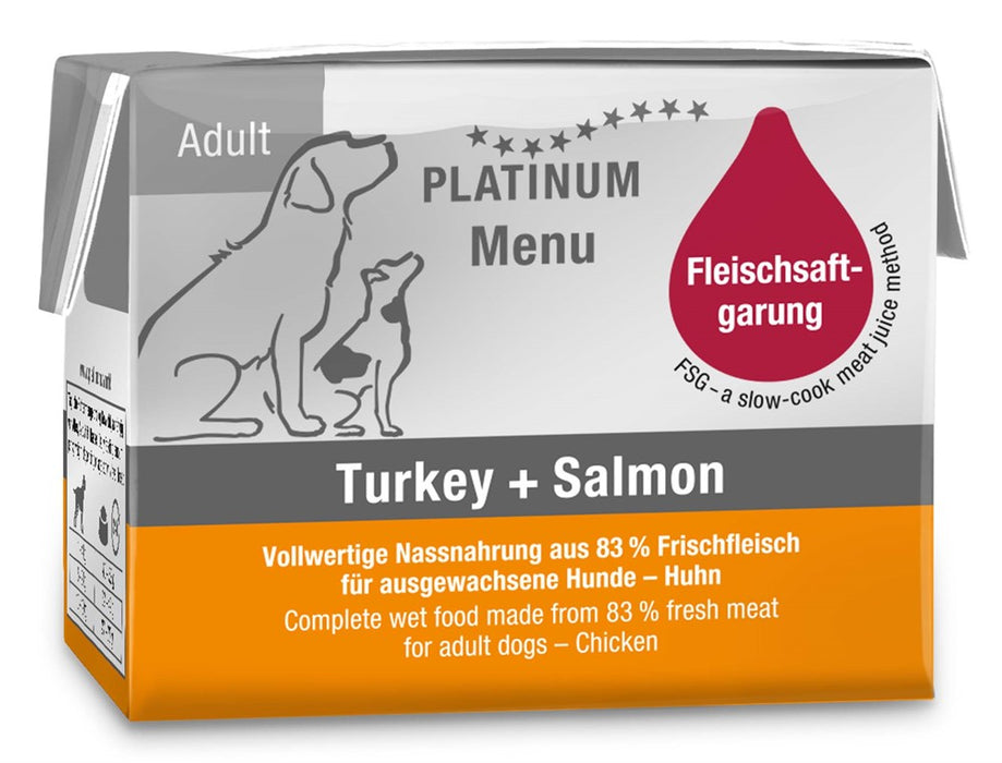 Platinum - menu turkey+salmon hundfoder 90g