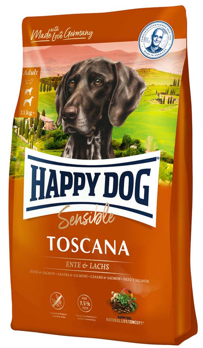 HappyDog - sens. toscana 11kg hundfoder - fodertyp