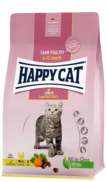 HappyCat - junior fågel foder 1,3kg