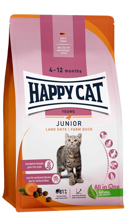 HappyCat - junior grainfree anka 4 kg