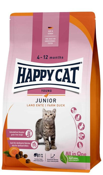 HappyCat - junior grainfree anka 4 kg