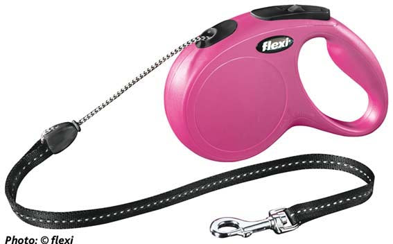 Flexi - new classic frivolt 5m rosa m - hundprodukter