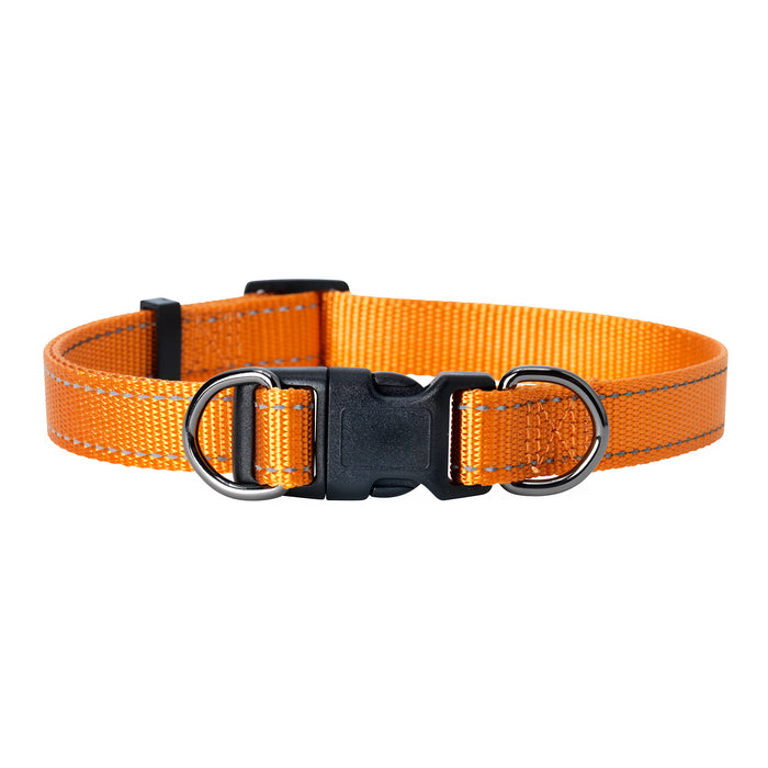 Dogman - nylonhalsband iris ställbart orange