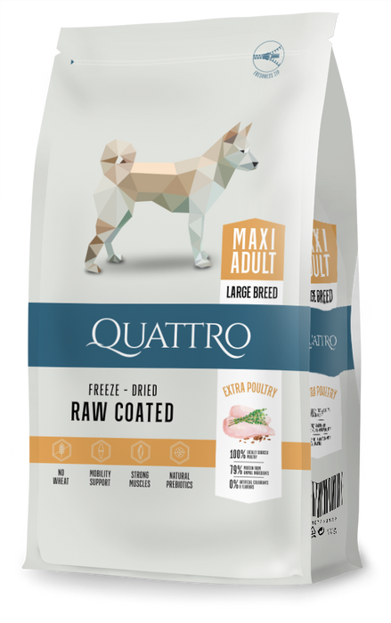 Quattro - maxi adult with poultry 12kg