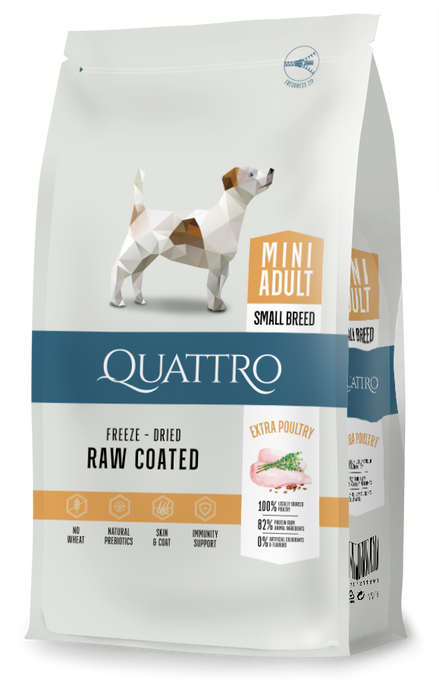 Quattro - all breed with poultry, mini adult 7kg