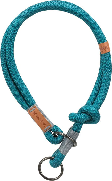 TRIXIE - be nordic halvstryp m 45cm ø8mm petrol/ljuspetrol/grå/ljusgrå - halsband