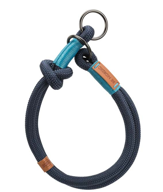 TRIXIE - be nordic halvstryp mörkblå ljusblå s 35cm ø6mm - hundhalsband