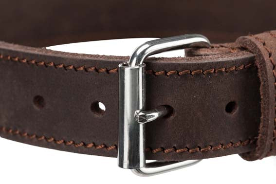 TRIXIE - rustic råläder halsband mörkbrun xs-s 27-34cm 18mm