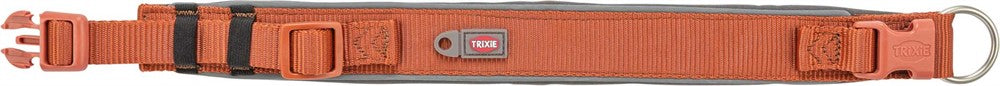 TRIXIE - premium halsband x-bred m-l 40-48 cm/40 mm rost/grafit