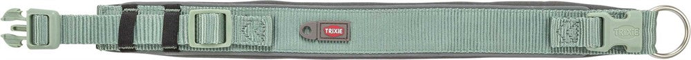 TRIXIE - premium halsband x-bred xs-s 27-35 cm/25 mm sage/grafit