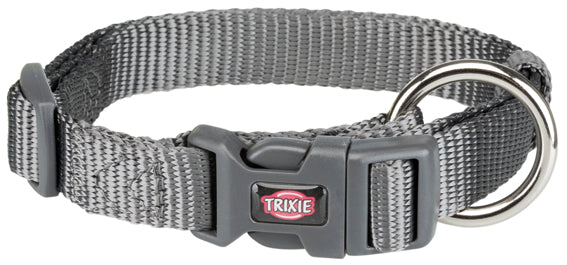 TRIXIE - premium halsband s-m 30-45 cm/15 mm grafit