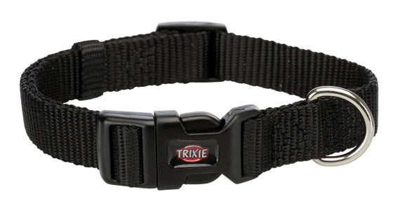 TRIXIE - premium halsband s 25-40 cm/15 mm svart