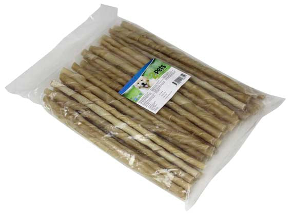 2pets - tuggpinne vriden 24 cm/ 9-10 mm 50-pack