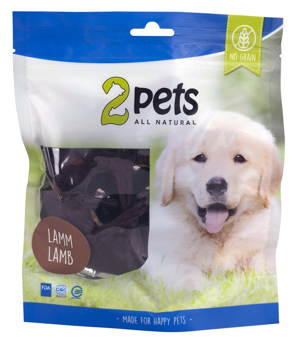 2pets - tuggring lamm 12cm 110g - hundgodis