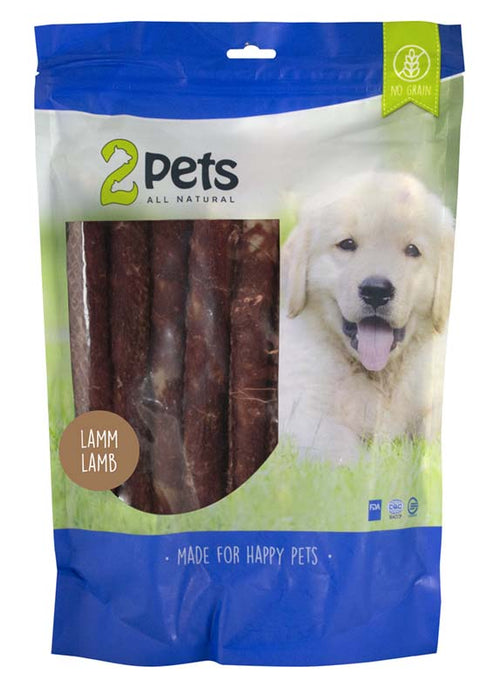 2pets - tuggrulle m lamm 28cm 12-pack xl 1000g