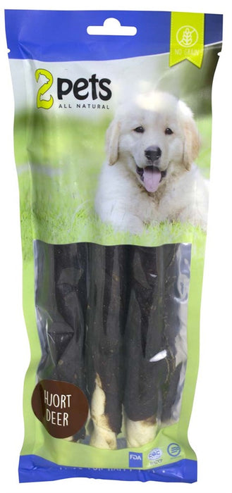 2pets - tuggrulle hjort 3-pack 28cm 250g