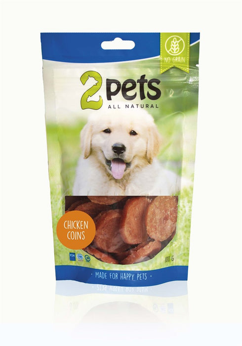 2pets - dogsnack chicken coins 100g