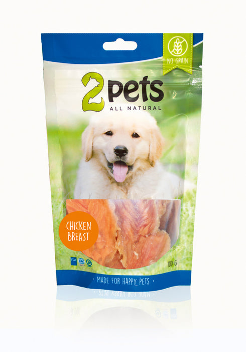 2pets - dogsnack kycklingbröst 100g