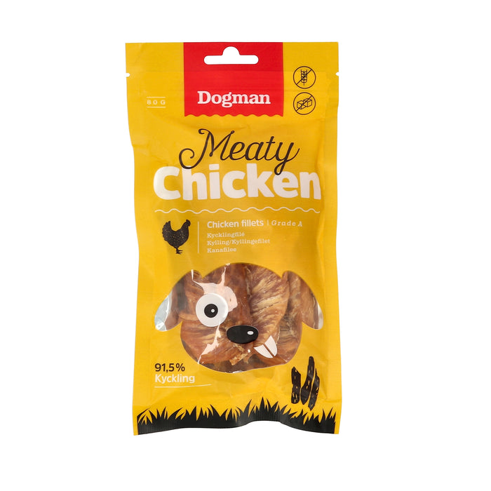 Dogman - meaty slices of chicken hundgodis