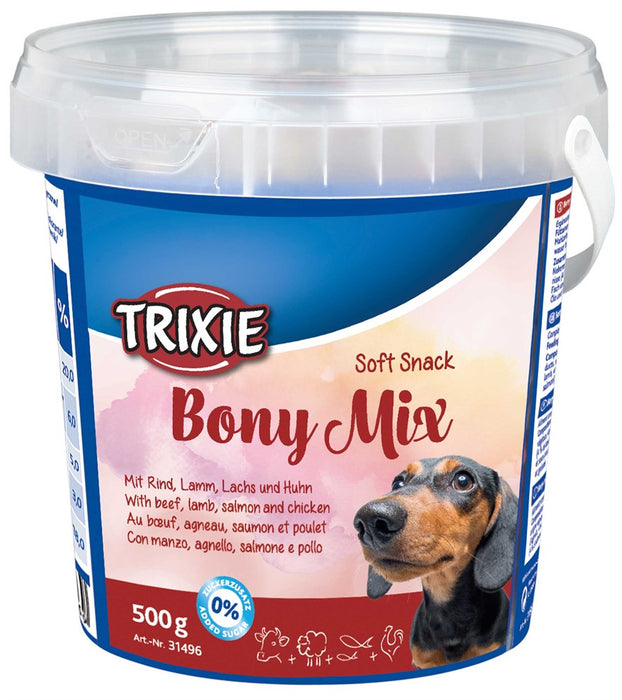 TRIXIE - soft snack bony mix 500g plasthink