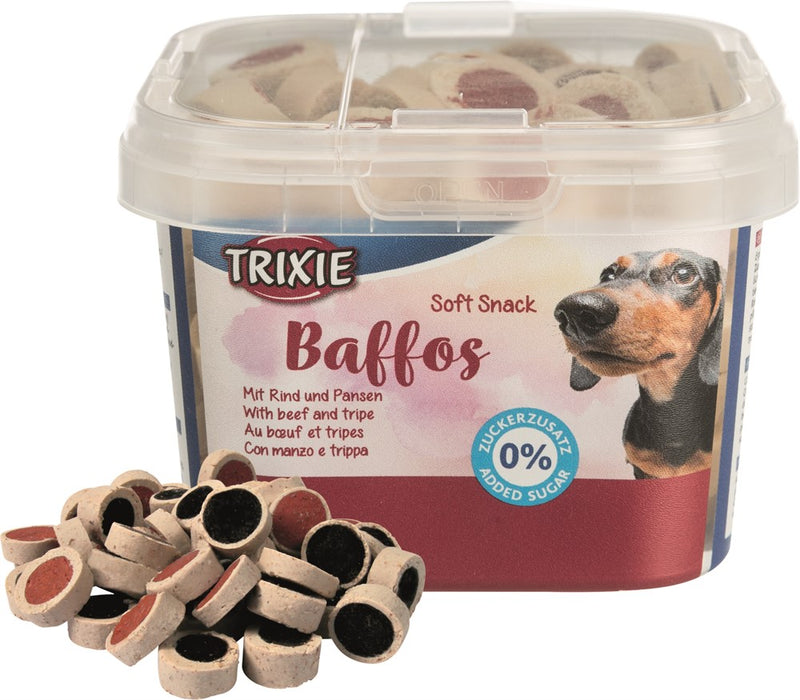 TRIXIE - soft snack baffos, 140g, plasthink