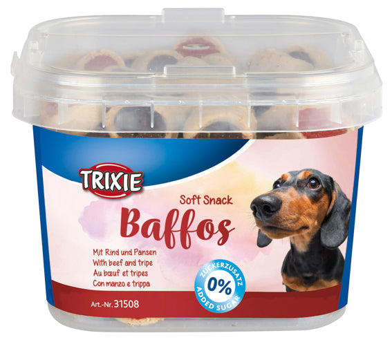 TRIXIE - soft snack baffos, 140g, plasthink