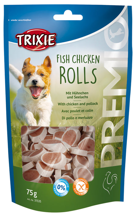 TRIXIE - premio fish chicken rolls, 75 g