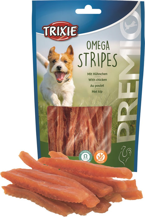 TRIXIE - premio omega stripes chicken, 100 g