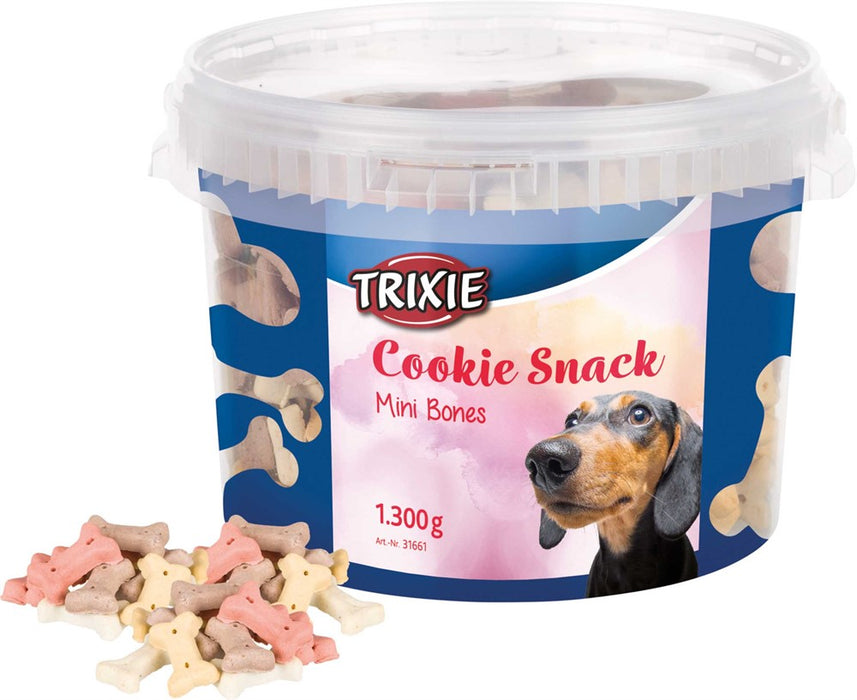 TRIXIE - hundkex, cookie snack mini bones, 1,3 kg plasthink