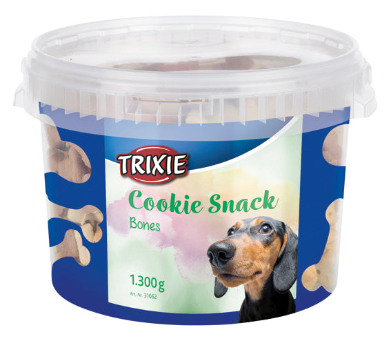 TRIXIE - hundkex, cookie snack bones, 1,3 kg plasthink