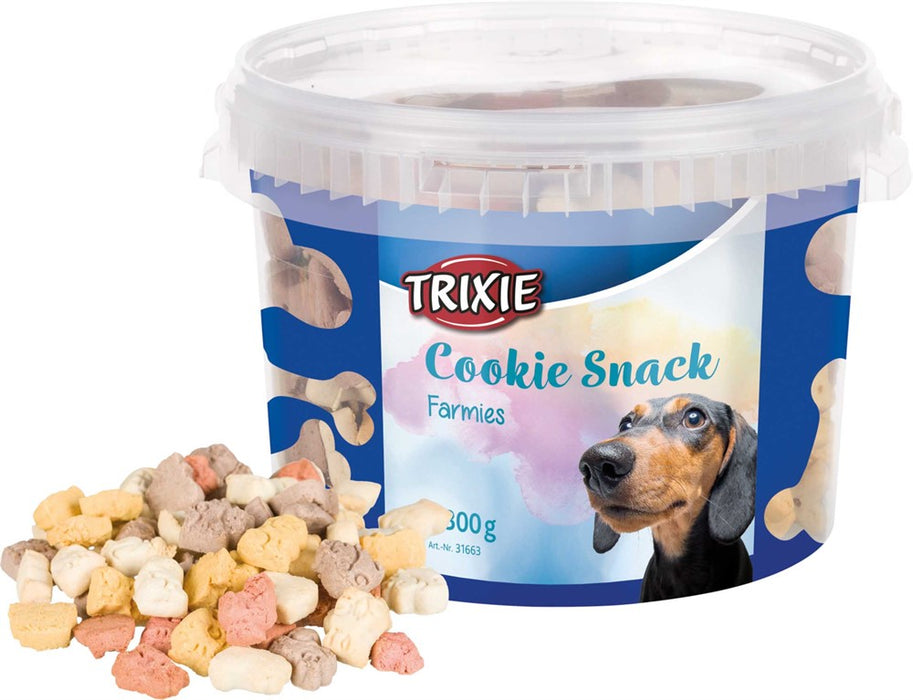 TRIXIE - hundkex, cookie snack farmies, 1,3 kg plasthink