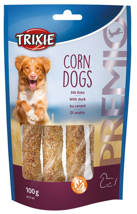 TRIXIE - premio corn dogs med anka, 4 st./100 g