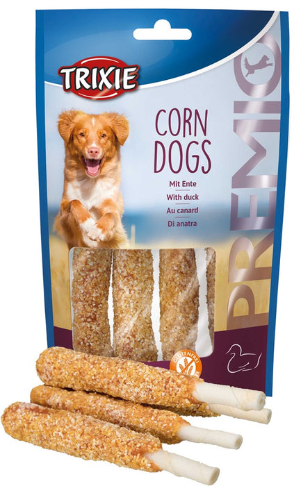 TRIXIE - premio corn dogs med anka, 4 st./100 g