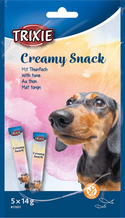 TRIXIE - creamy snacks hund tonfisk, 5 × 14 g