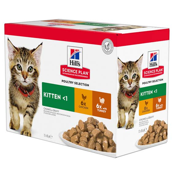 Zoolagret - hills kitten multipack chicken & turkey, 12x85g, multipack