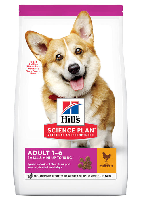 Hills - canine adult small&mini chicken 6kg - hundfoder