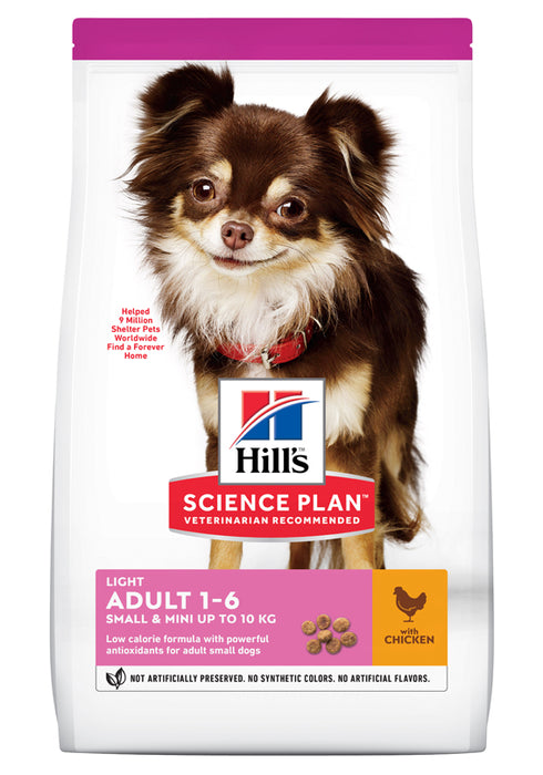 Hills - canine adult light small&mini chicken 1.5kg