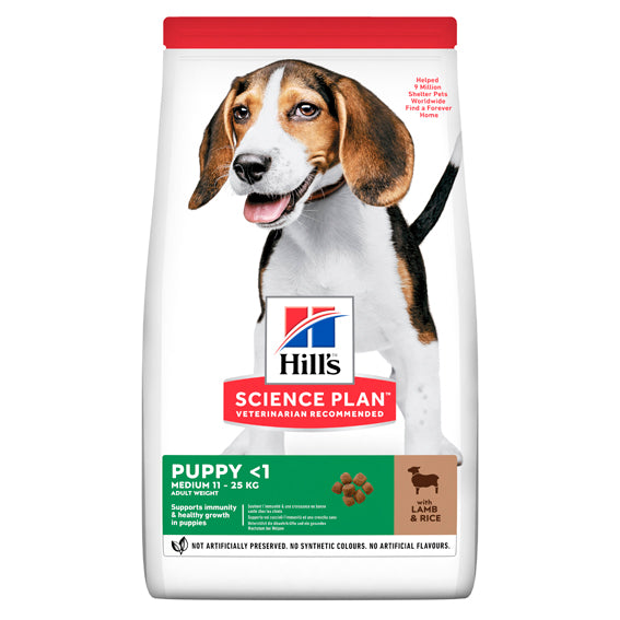 Hills - puppy medium lamb&rice 12kg