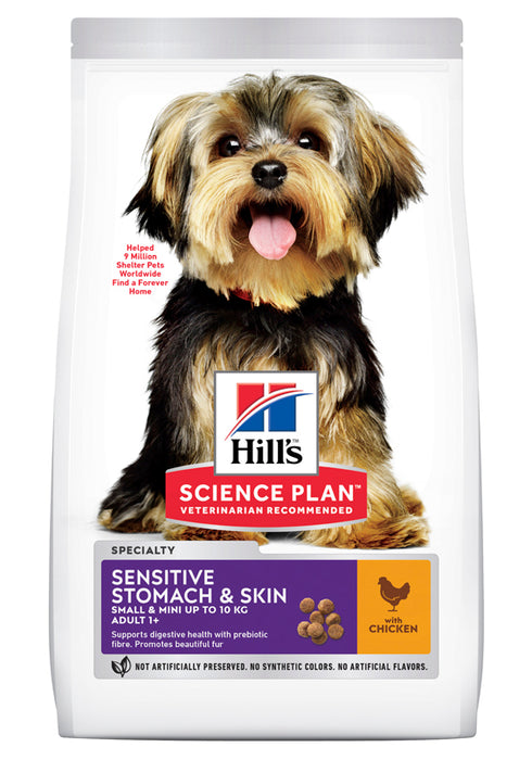 Hills - canine adult sensitive stomach & skin small & mini kyckling 6kg