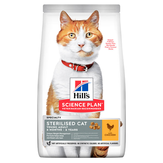 Hills - feline adult sterilised chicken 15kg