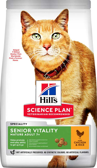 Hills - feline senior vitality torrfoder kyckling och ris 7kg