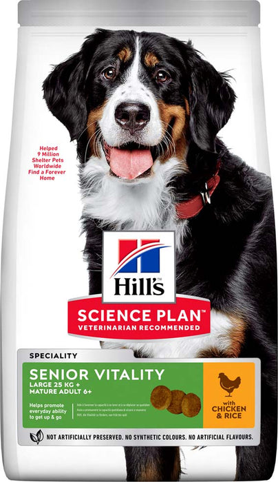 Hills - canine senior vitality large breed chicken 14kg - hundfoder