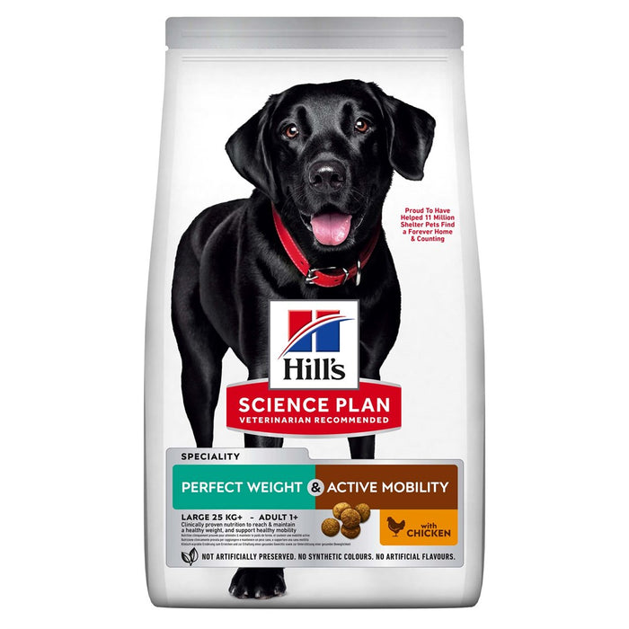 Hills - canine adult perfect weight & active mobility torrfoder kyckling 12kg