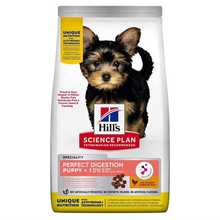 Hills - puppy perfect digestion s&m chicken & brown rice 1.5kg