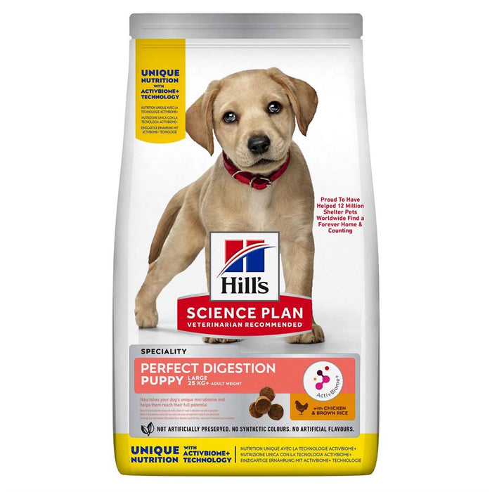 Hills - puppy perfect digestion valpfoder kyckling & brunt ris 14.5kg - hundfoder